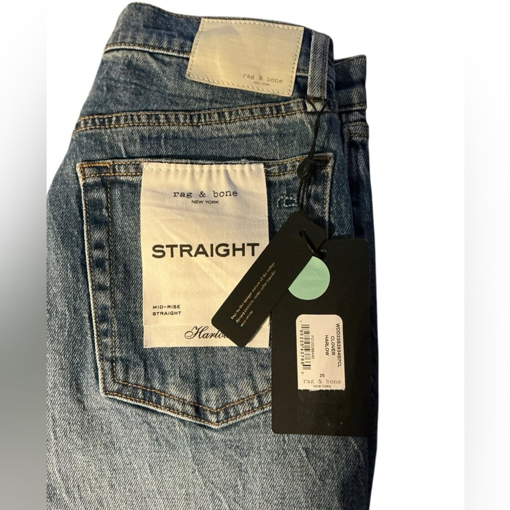 RAG & BONE NWT
Harlow Straight Leg Jean in Clover Sz 25 - Picture 7 of 9